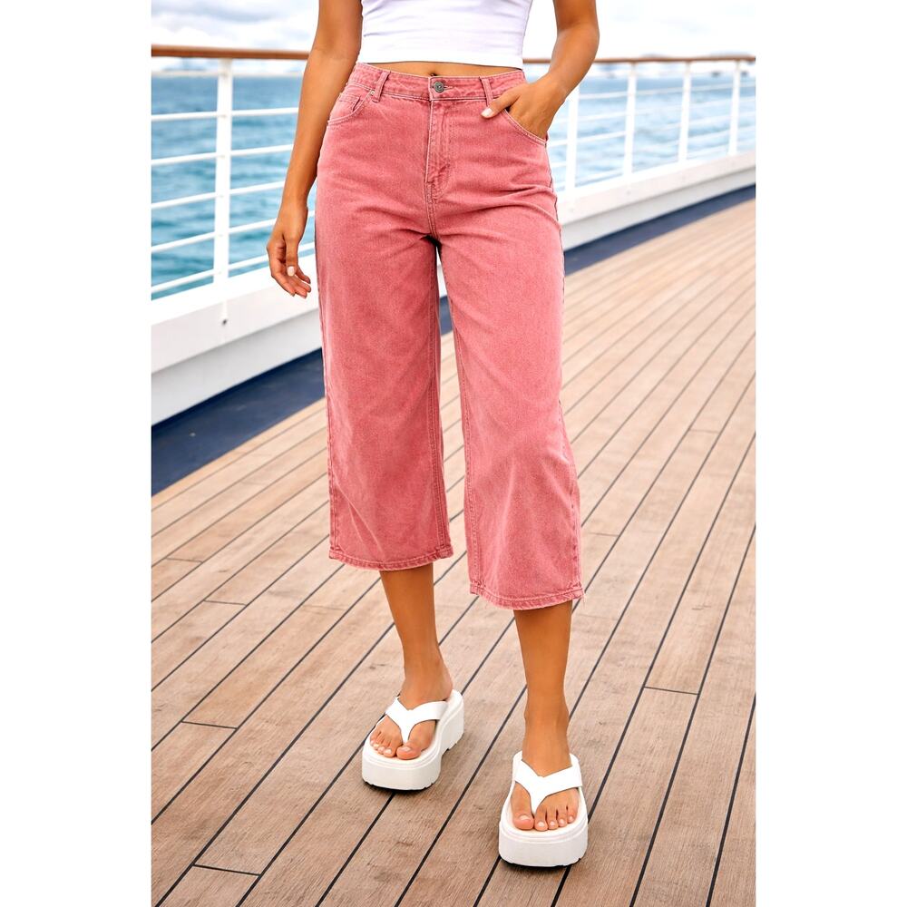 Free People Like That Tapered Capris Arabian Spice 4